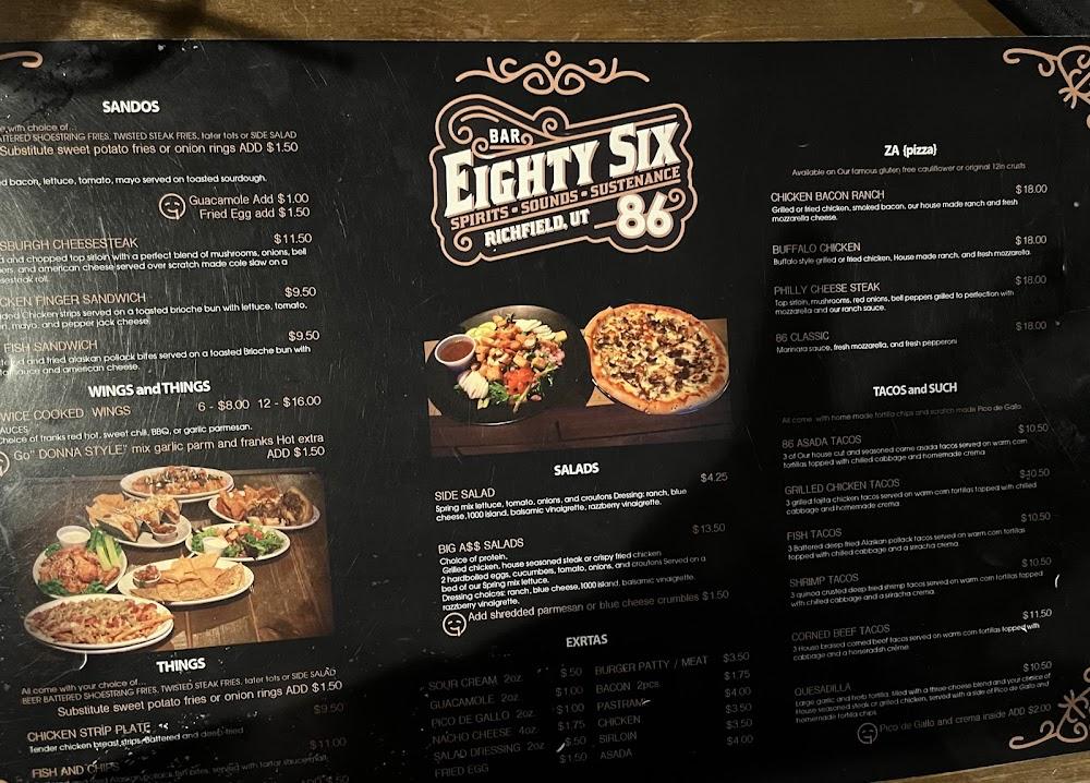 Bar 86 Menu image 4